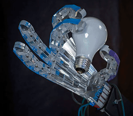 Imagen: La mano robótica RAPHaEL 2 (Foto cortesía de Virginia Tech).